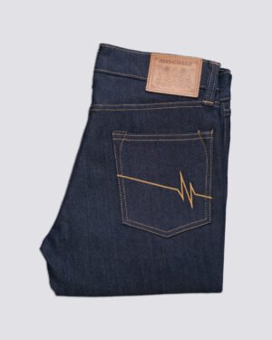Slim Tapered - SR 004 Deep Indigo - Lime Arcuate
