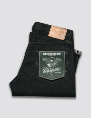 IL SS 001 18oz Green Cast - The Iron Label Selvedge Denim