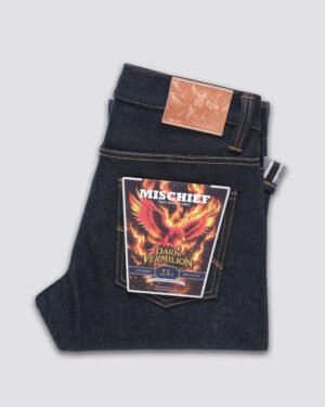 Dark Vermilion IL SL 001 23oz - Slim Leg Fit Selvedge Denim